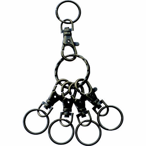 キーホルダー リング ブロンズ