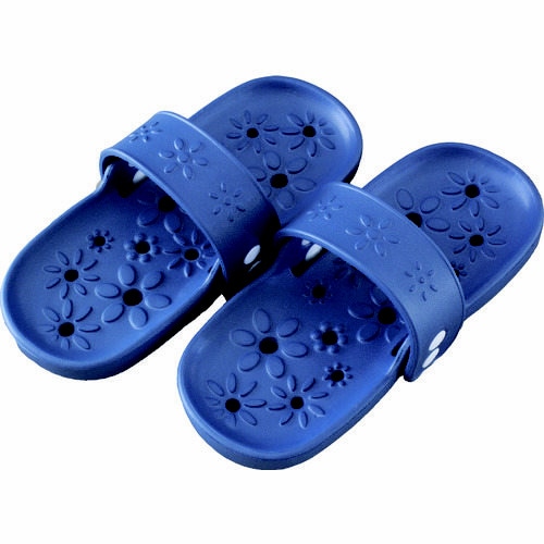 両履きサンダル フルール インディゴブルー