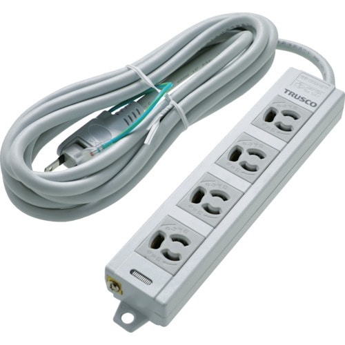 電源タップ3P抜け止め4個口3Mアースマグネット付