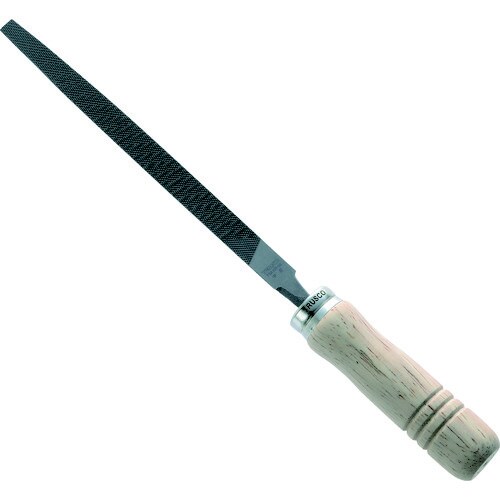 鉄工用ヤスリ 木柄付 三角 中目 刃長200