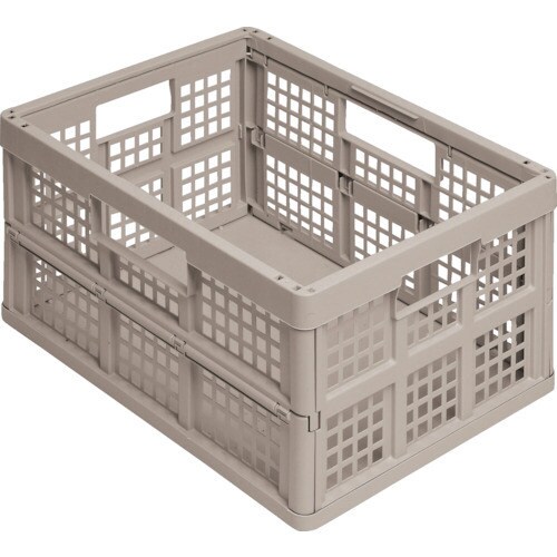 折りたたみメッシュコンテナ 45L ライトサンド