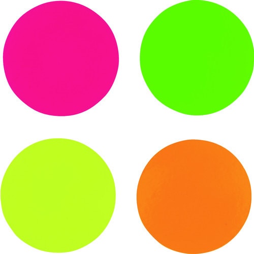 蛍光ドットシール ピンク 1シート20個入