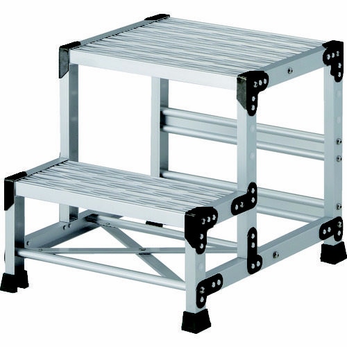 作業用踏台 2段 高さ0.5m 天板500×400