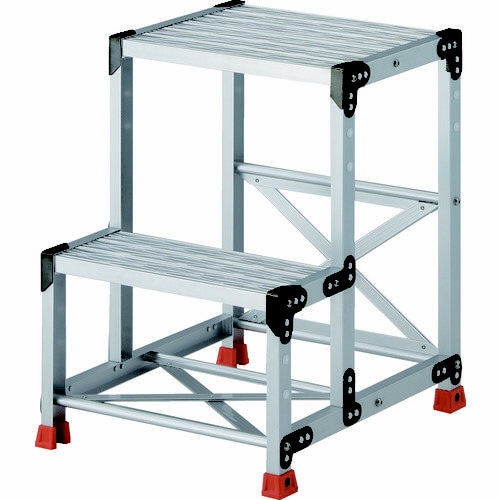 作業用踏台 2段 高さ0.7m 天板500×400