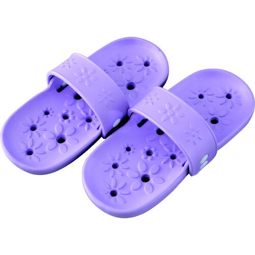 両履きサンダル フルール ペールラベンダー