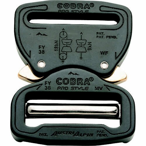 COBRA バックル 38MM ブラック VF