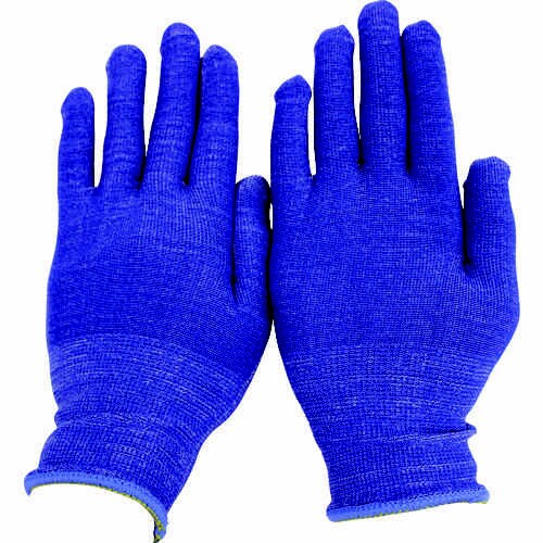 A−349 ノンコーティング手袋 青 M