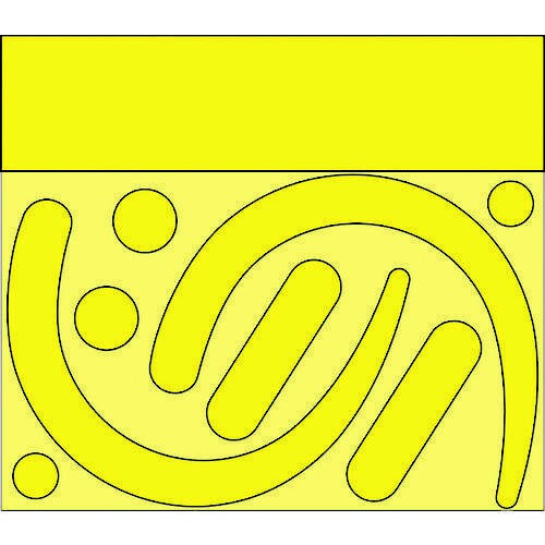 フックステッカー (蛍光 黄)