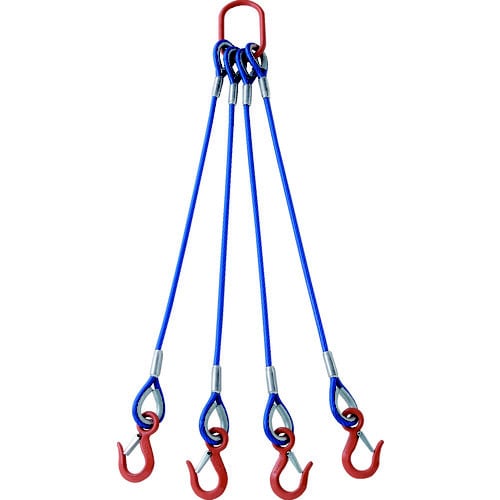 4本吊玉掛ワイヤーロープスリングBL 1.5M