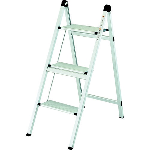 薄型幅広踏台(片側昇降タイプ)3段 高さ800mm