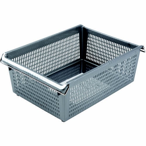 スタックトレーハンドル付 A4深型 グレー