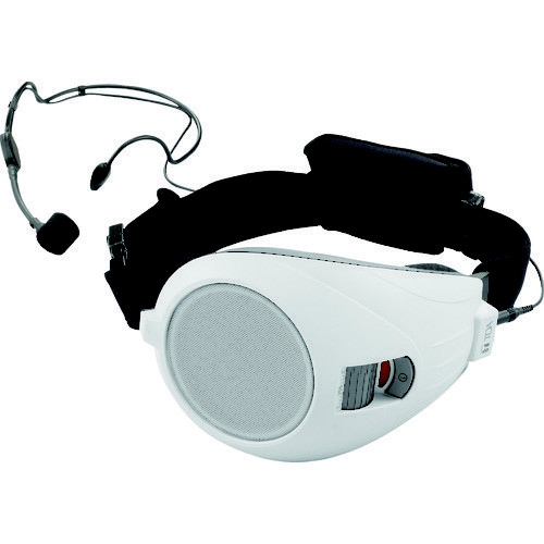 ハンズフリー拡声器 白