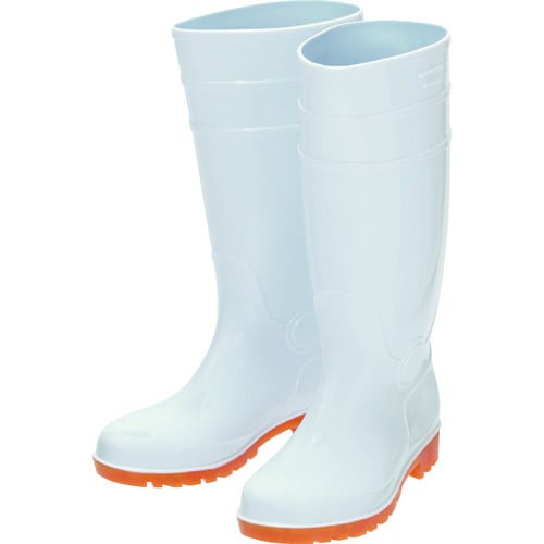 鉄先芯入PVC耐油長靴 26.5CM ホワイト