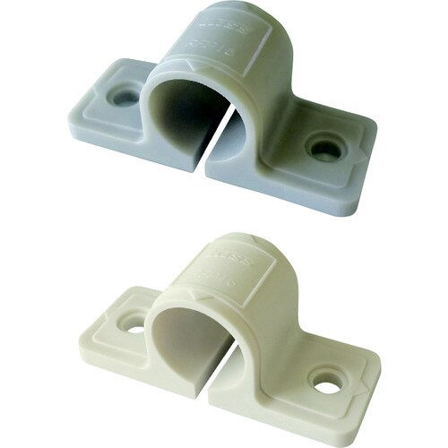 リフォームフレキ用樹脂サドルバンド シルバー