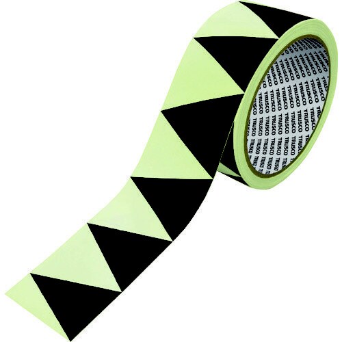 高輝度蓄光ギザギザラインテープ 50×10m