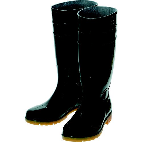 鉄先芯入PVC耐油長靴 26.5CM ブラック