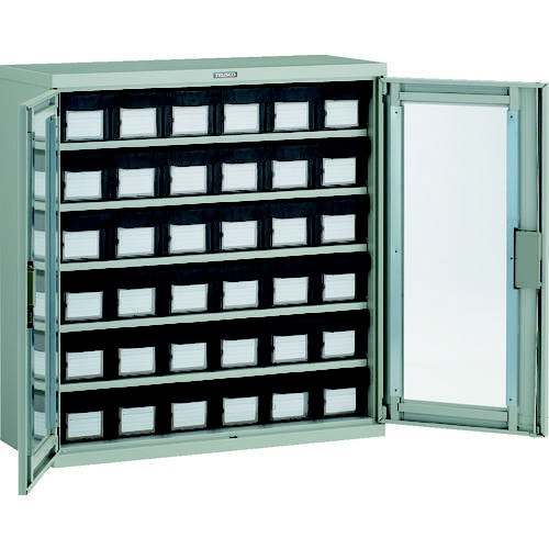 バンラックケースM型両開き扉 導電 小36