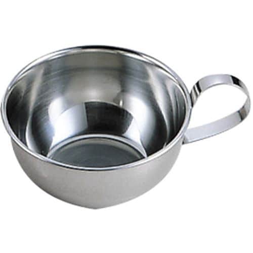 18−8コップ手付(お碗型) 9cm