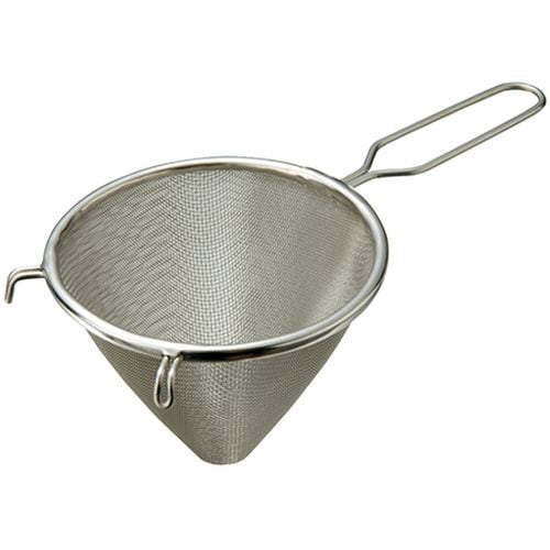 18−8三角ストレーナーW網 13cm