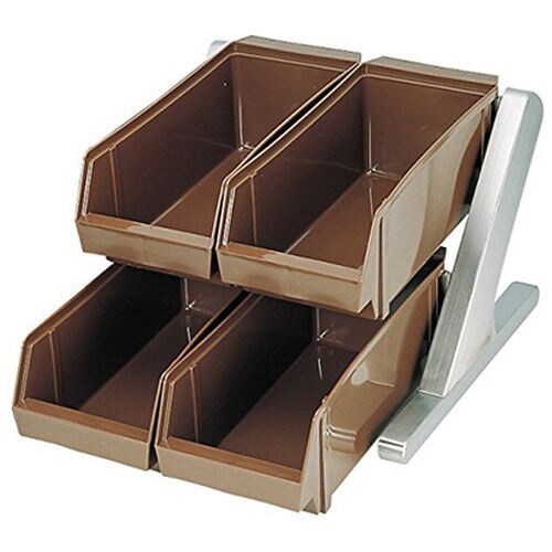 DXオーガナイザーブラウン 2段2列