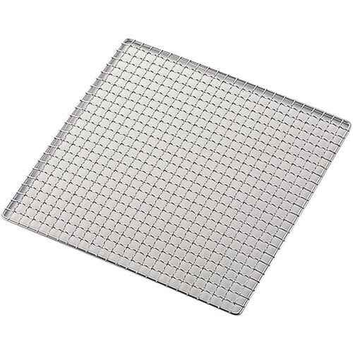 18−8ステン太線クリンプ焼網 角27cm