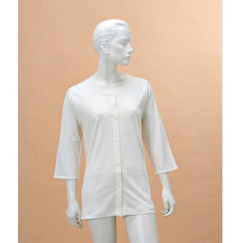 婦人前開き7分袖(ボタン式) S No.50V