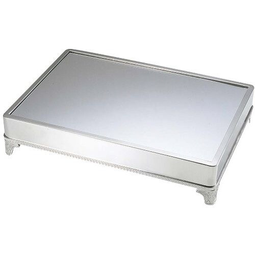 角 ミラープレート アクリル足付無地 30インチ