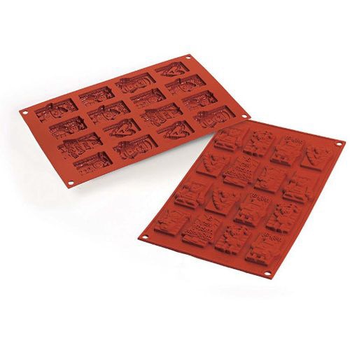 シリコンフレックス クリスマスチョコタグ 16ヶ