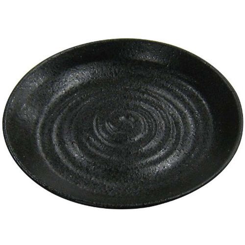 天目砂鉄 丸皿 4.3寸 8180220