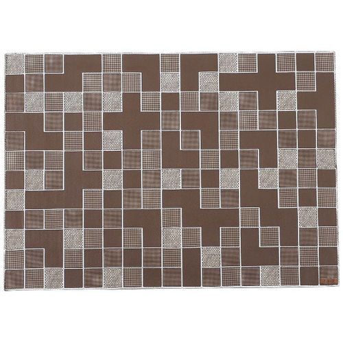 プレイスマット「寄木」ブラウン YO−002