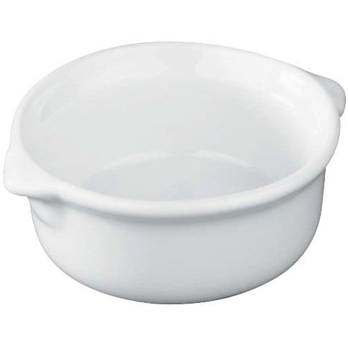 ミニチュア ミニラウンドイヤーキャセロール 白