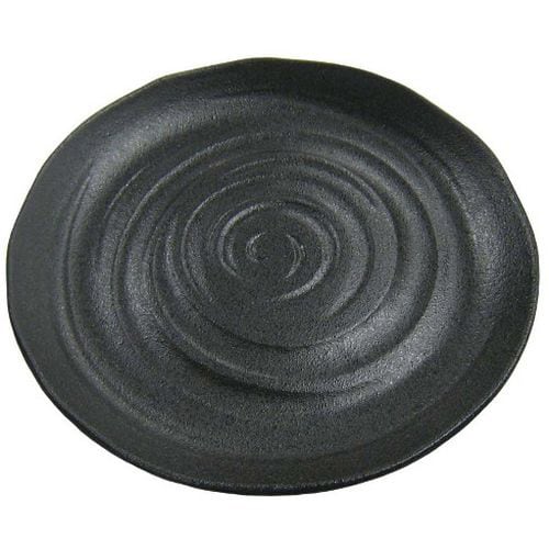 天目砂鉄 丸皿 尺 8180170