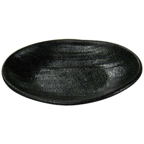 天目砂鉄 楕円皿 4.8寸 8180280