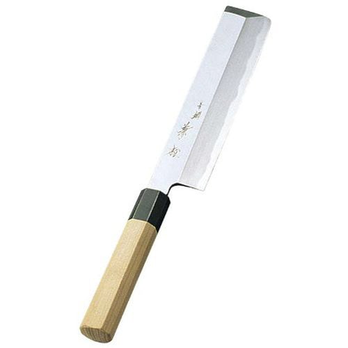 兼松作 青二鋼 薄刃庖丁 19.5cm