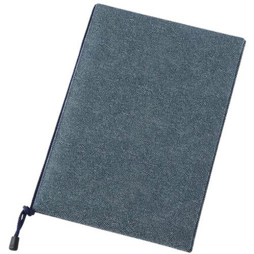 布地小紋柄メニューブック 紺 8133050