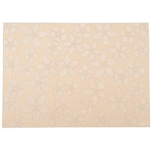 プレイスマット「花」ベージュ HA−004