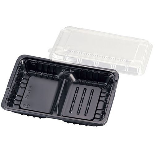 FM弁当容器 透明蓋付 20セット 中D