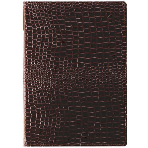 ピンホールクロコタッチメニューブック 中 ブラウン