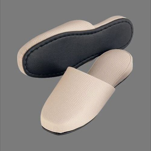 エンボスレザースリッパ ベージュ NRL−24