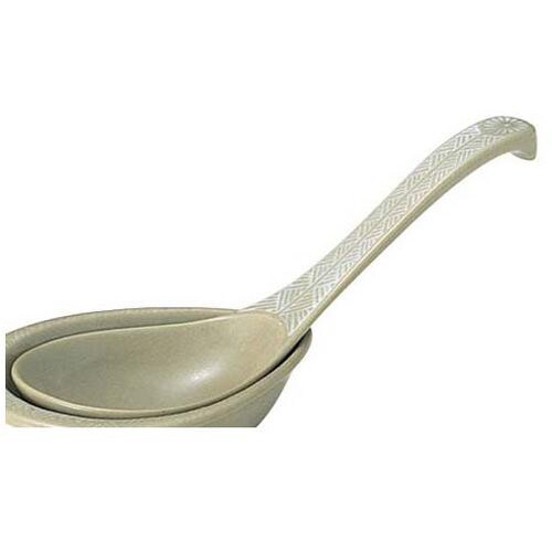 銀峯みしま 陶器 レンゲのみ 大 00−1917