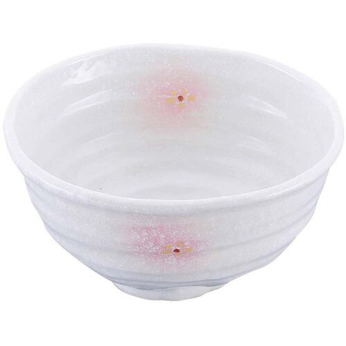 和食器コレクション ピンク白吹小花 丼 5.5寸