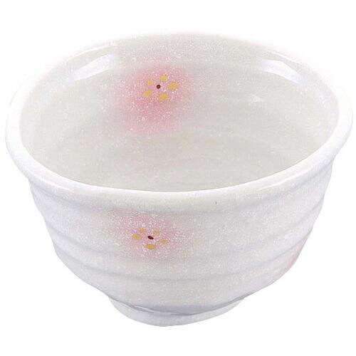 和食器コレクション ピンク白吹小花 丼 4.5寸