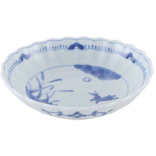和食器コレクション 染うさぎ 楕円鉢