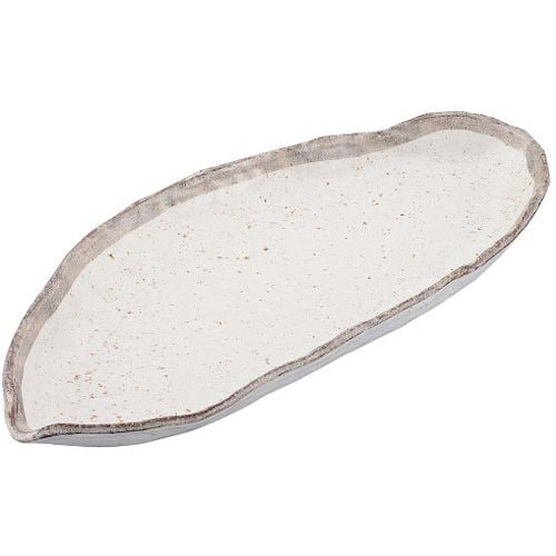 和食器コレクション 志野粉引 変わり長皿