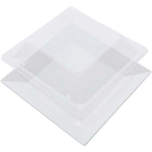 プラ容器 角皿 小用蓋(10枚入)