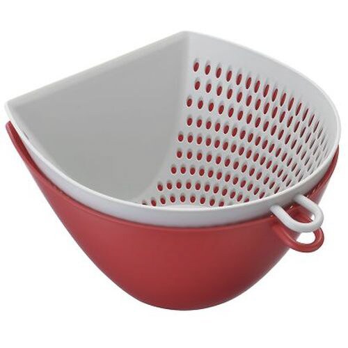 チリトリ ザルボウルL レッド MZ−3526