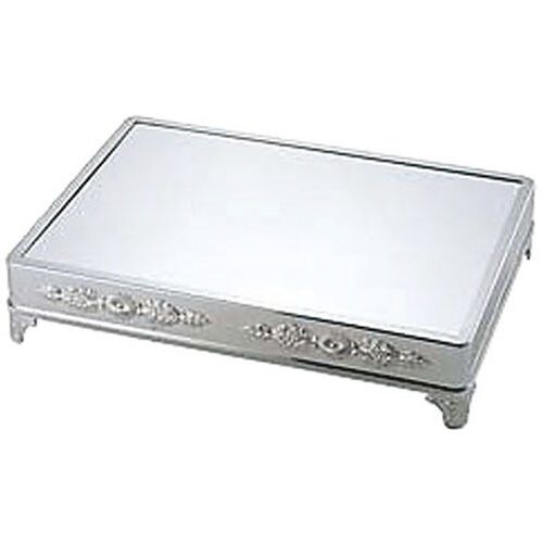 角ミラープレート足付 22インチ黒アクリル製シェル