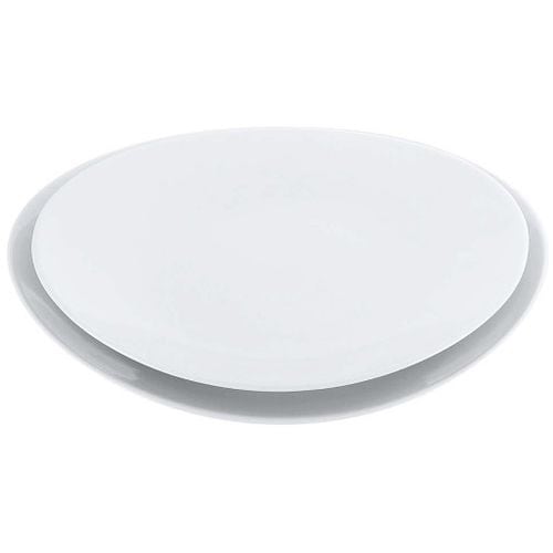 磁器 中華・洋食兼用食器 白楕円深皿 28cm