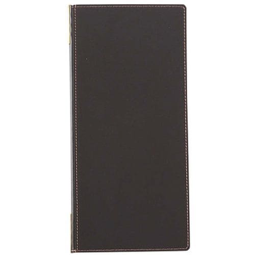 ピン付革メニューブック タテS ブラウン