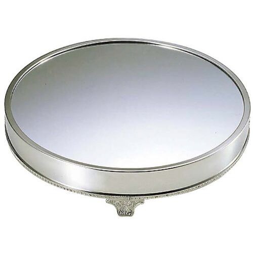 丸 ミラープレート(アクリル)足付無地 22インチ